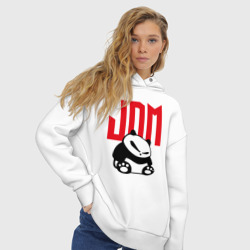 Женское худи Oversize хлопок JDM Panda Japan Симпатяга - фото 2