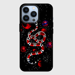 Чехол для iPhone 13 Pro Змея в Красном Космосе Space Snake