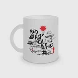 Кружка матовая стеклянная RHCP альбомы