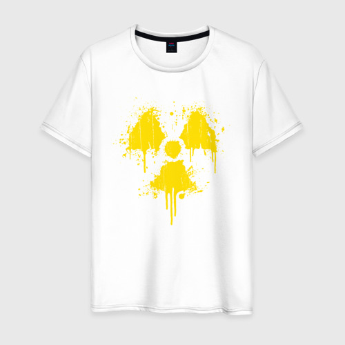 Мужская футболка из хлопка с принтом Nuclear paint, вид спереди №1