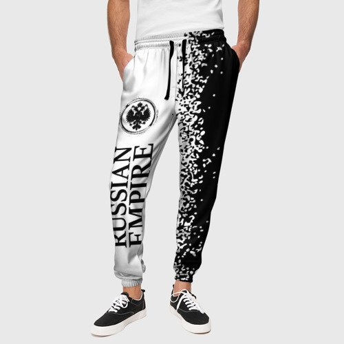 Мужские брюки 3D РОССИЙСКАЯ ИМПЕРИЯ - ГЕРБ | Краска 3, цвет 3D печать - фото 4