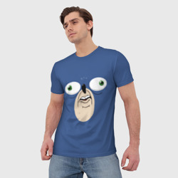 Мужская футболка 3D Смешной Ежик - фото 2