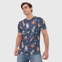 Мужская футболка 3D Морские Котики: Цветное - фото 2