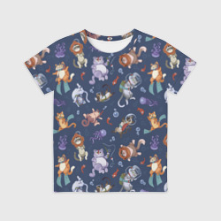 Детская футболка 3D Морские Котики: Цветное