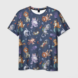 Мужская футболка 3D Морские Котики: Цветное