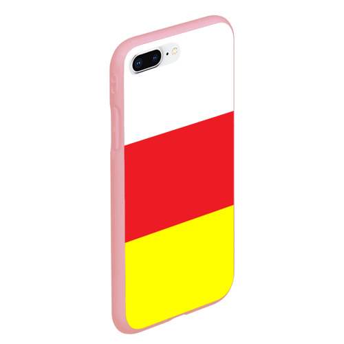 Чехол для iPhone 7Plus/8 Plus матовый с принтом Северная Осетия Республика, вид сбоку #3
