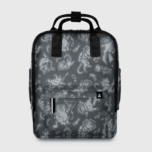 Женский рюкзак 3D Морские Котики: Черный