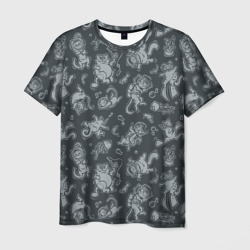Мужская футболка 3D Морские Котики: Черный