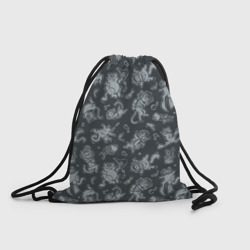 Рюкзак-мешок 3D Морские Котики: Черный