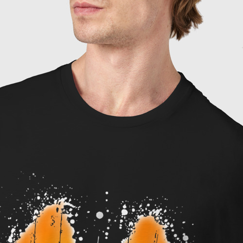Мужская футболка хлопок Radioactive symbol, цвет черный - фото 6