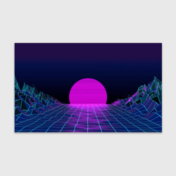 Бумага для упаковки 3D Закат розового солнца Vaporwave Психоделика