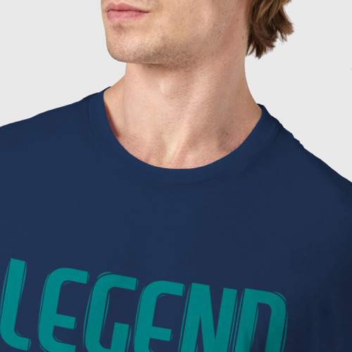 Мужская футболка хлопок Legend Since May 1976, цвет темно-синий - фото 6