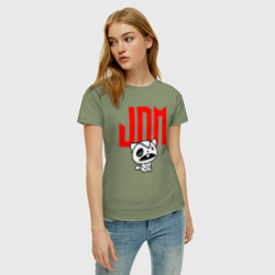 Женская футболка хлопок JDM Kitten-Zombie Japan - фото 2