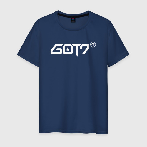 Мужская футболка из хлопка с принтом Got7 jinyoung, вид спереди №1