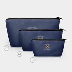 Косметичка 3D Michigan University - лого американского университета на синем - фото 2