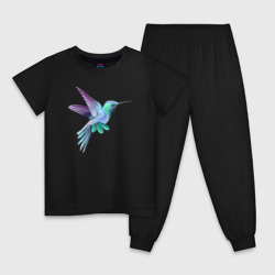 Детская пижама хлопок Красивая колибри