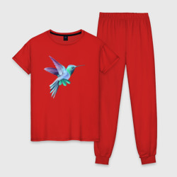 Женская пижама хлопок Красивая колибри