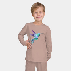 Детская пижама с лонгсливом хлопок Красивая колибри - фото 2