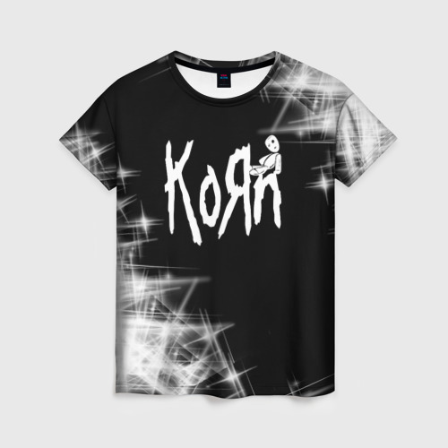 Женская футболка 3D Korn КоРн, цвет 3D печать