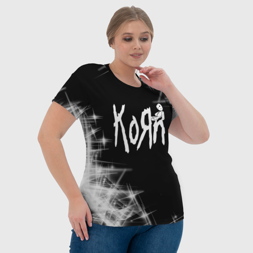 Женская футболка 3D Korn КоРн, цвет 3D печать - фото 6