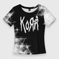 Женская футболка 3D Slim Korn КоРн