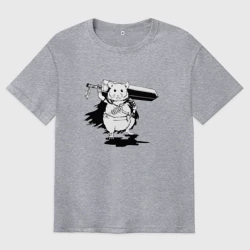 Мужская футболка хлопок Oversize Berserk mouse