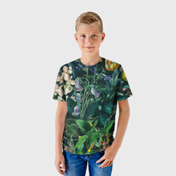 Детская футболка 3D Цветы Темный Сад - фото 2