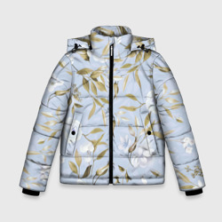 Зимняя куртка для мальчиков 3D Цветы Золотые Листья