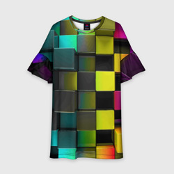 Детское платье 3D Colored Geometric 3D pattern