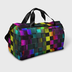 Сумка спортивная 3D Colored Geometric 3D pattern