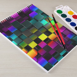 Альбом для рисования Colored Geometric 3D pattern - фото 2
