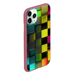 Чехол для iPhone 11 Pro Max матовый Colored Geometric 3D pattern - фото 2