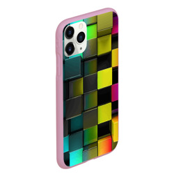 Чехол для iPhone 11 Pro Max матовый Colored Geometric 3D pattern - фото 2