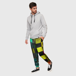 Мужские брюки 3D Colored Geometric 3D pattern   - фото 2