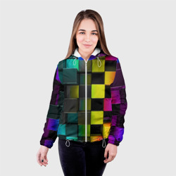 Женская куртка 3D Colored Geometric 3D pattern - фото 2