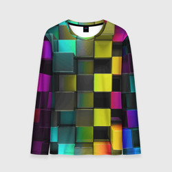 Мужской лонгслив 3D Colored Geometric 3D pattern