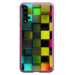 Чехол для Honor 20 Colored Geometric 3D pattern