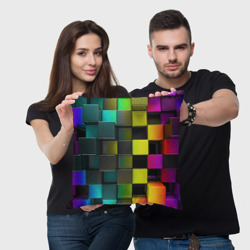 Подушка 3D Colored Geometric 3D pattern - фото 2