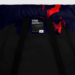 Куртка с принтом Инфинити Pro Racing Милитари для любого человека, вид спереди №5. Цвет основы: черный