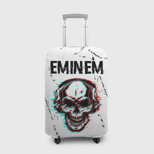 Чехол для чемодана 3D Eminem череп Потертости, цвет 3D печать
