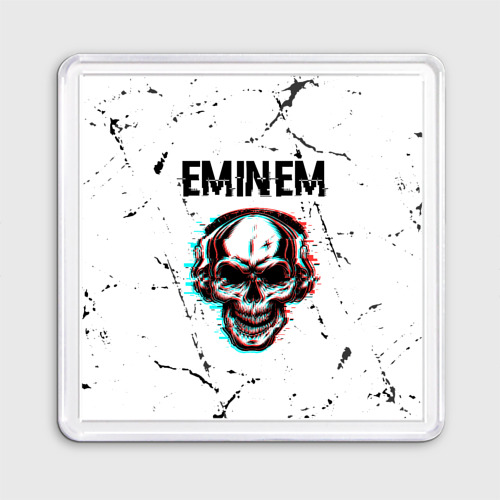 Магнит 55*55 Eminem череп Потертости
