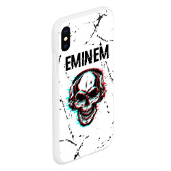 Чехол для iPhone XS Max матовый Eminem череп Потертости - фото 2