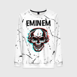 Женский свитшот 3D Eminem череп Потертости