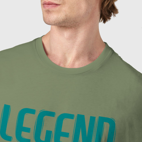 Мужская футболка хлопок Legend Since May 1989, цвет авокадо - фото 6