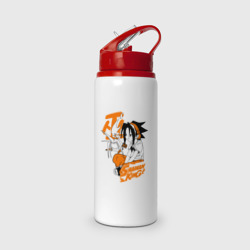 Бутылка для воды с трубочкой Шаман Кинг Shaman king Йо