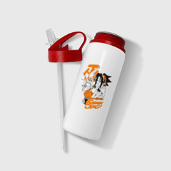 Бутылка для воды с трубочкой Шаман Кинг Shaman king Йо - фото 2