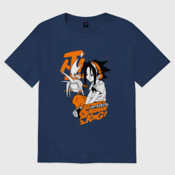 Мужская футболка хлопок Oversize Шаман Кинг Shaman king Йо