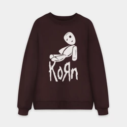 Мужской свитшот oversize без начеса хлопок Korn КоРн