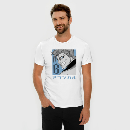 Мужская футболка хлопок Slim Арранкар Гриммджоу, цвет белый - фото 3