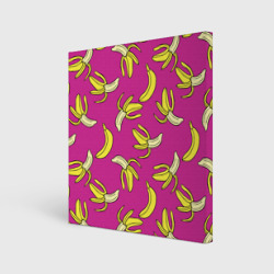 Холст квадратный Banana pattern Summer Color